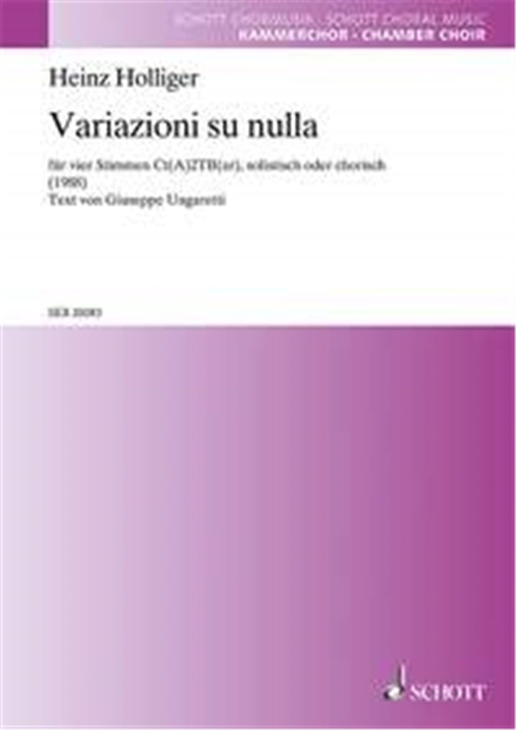Variazioni su nulla